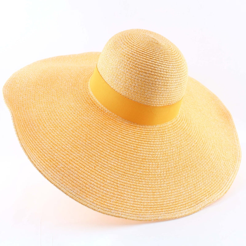 Golden Aura Oversized Sun Hat